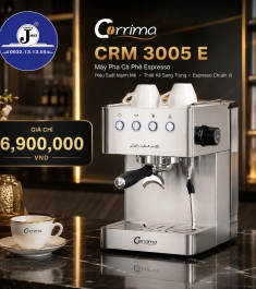 Máy Pha Cà Phê CRM 3005E Chính Hãng | Espresso Chuẩn Vị, Đánh Sữa Chuyên Nghiệp